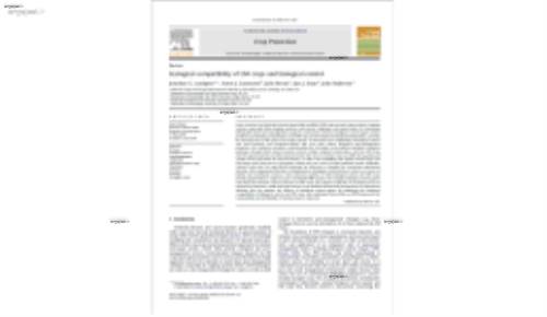 Ecological compatibility of GM crops and biological control